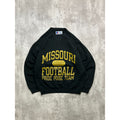 Vintage 90s Missouri Football NCAA Collegiate Spellout Sweatshirt Size XL