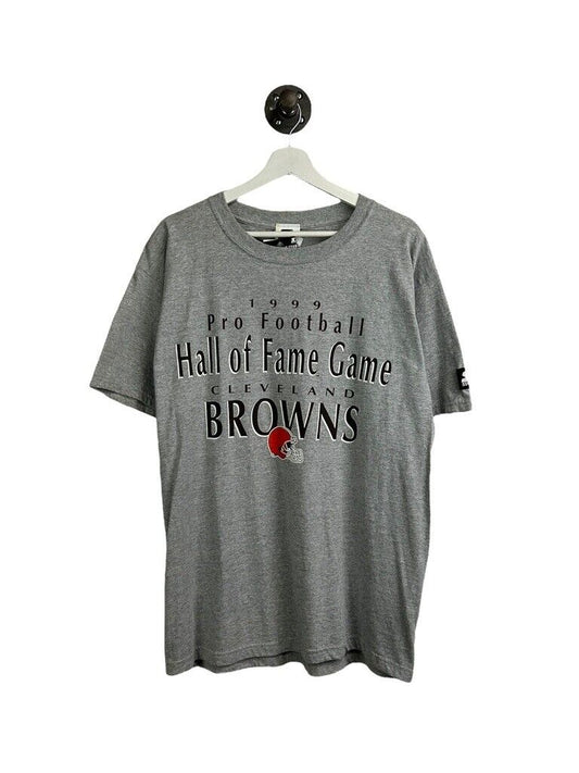 Vintage 1999 Cleveland Browns NFL Hall of Fame Game Starter T-Shirt Size Large