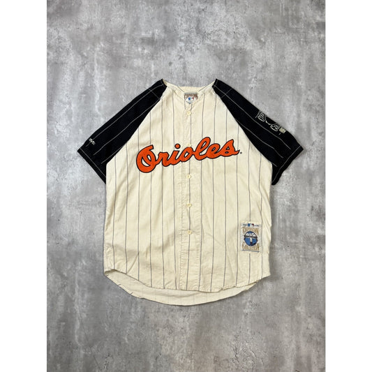 Vintage 90s Brooks Robinson #5 Baltimore MLB Orioles Retro Stitched Jersey Large