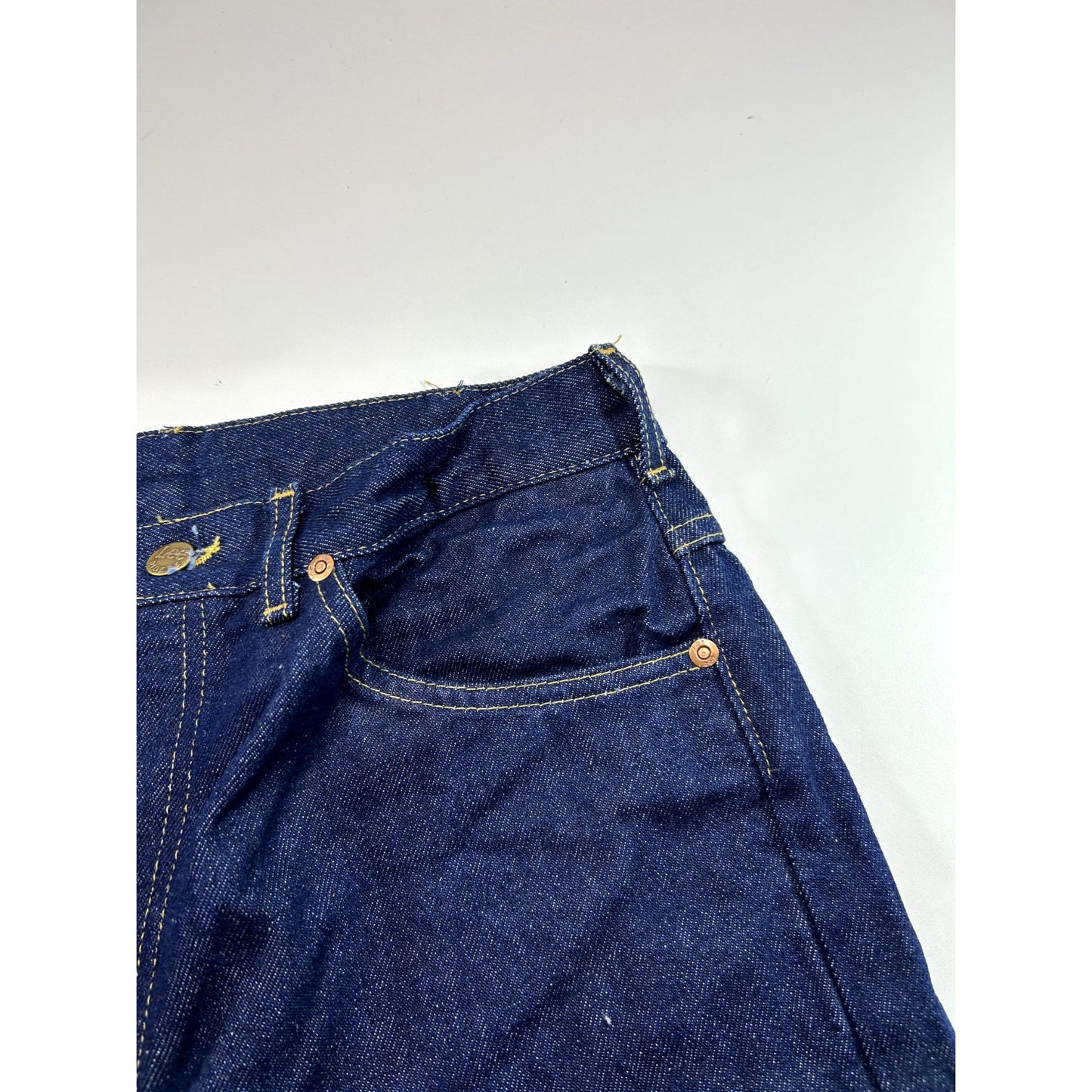 Vintage 80s Lee Dark Wash Denim Pants Size 31 Blue