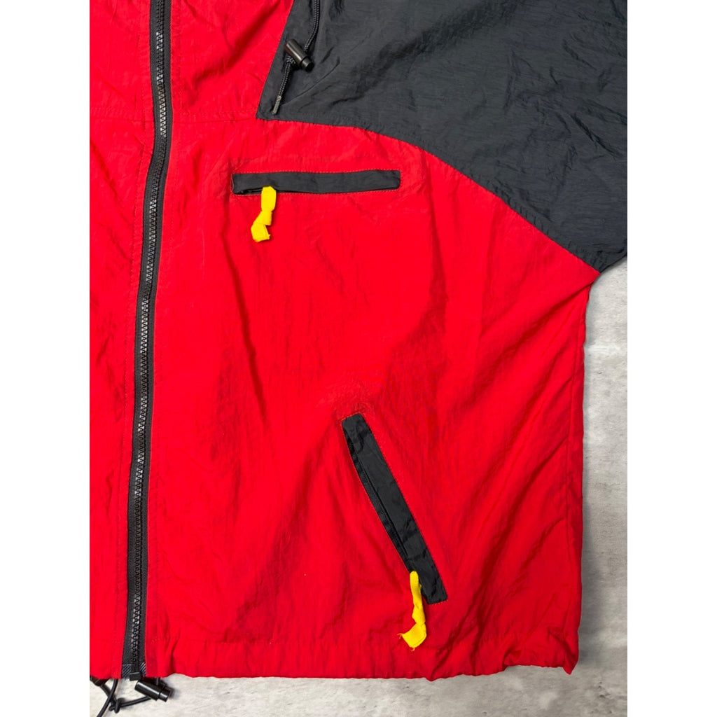 Vintage 90s Marlboro Adventure Team Two Tone Hooded Windbreaker Jacket Sz Large