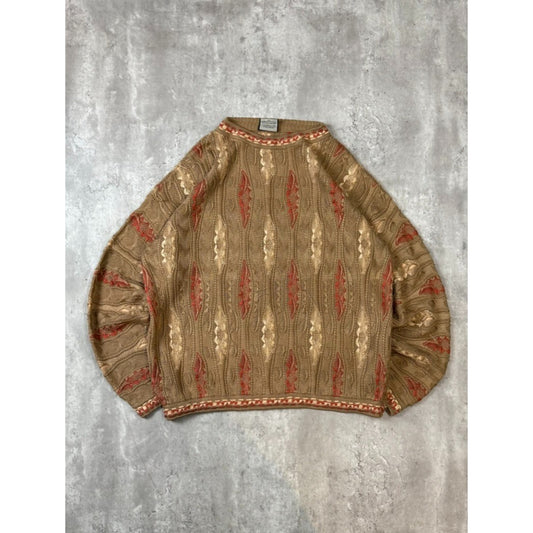 Vintage 90s Coogi Australia 3D Print Pullover Knit Sweater Size 3XL