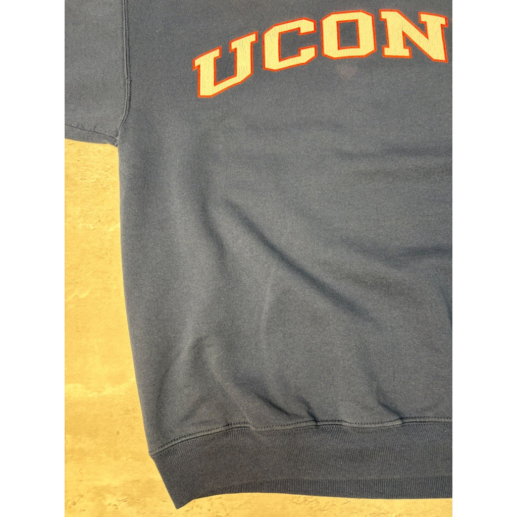 Vintage Uconn Huskies NCAA Spellout Graphic Champion Sweatshirt Size Medium