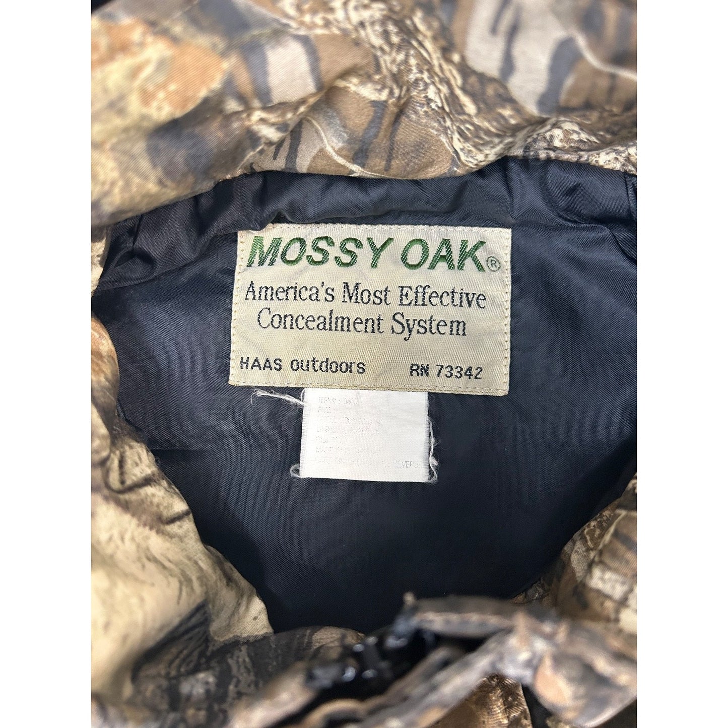 Vintage 80s/90s Mossy Oak Tree Camo Hunting Windbreaker Jacket Size Medium