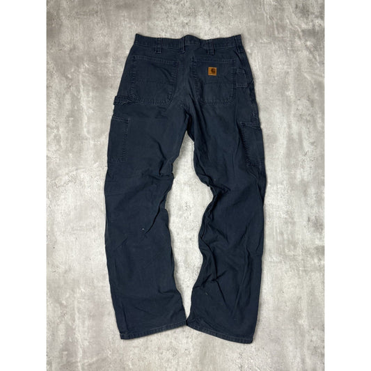 Vintage Carhartt Canvas Loose Original Fit Workwear Carpenter Pants Size 33