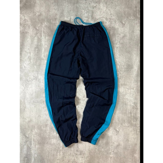 Vintage 2000s Nike Graphic Logo Two Tone Nylon Track Pants Size Medium