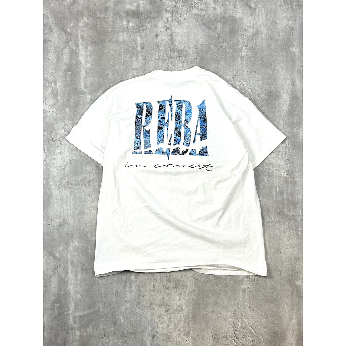 Vintage 1992 Reba In Concert Country Music Portrait Graphic T-Shirt Size XL
