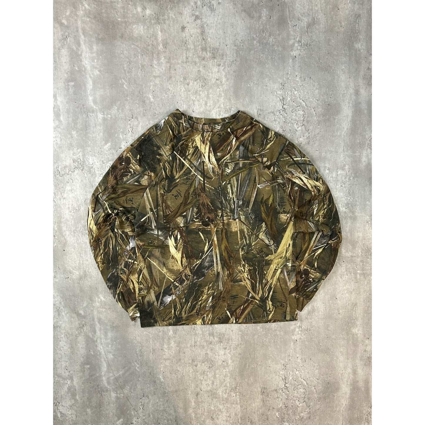 Vintage True Timber Dri Tree Camo Hunting Long Sleeve T-Shirt Size Small