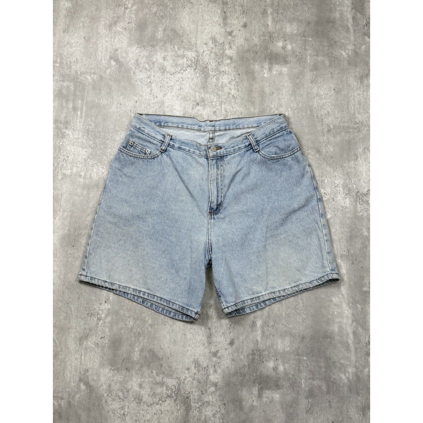 Vintage Faded Glory Light Wash Denim Shorts Size 32
