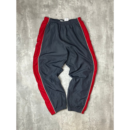 Vintage 2000s Reebok Embroidered Logo Two Tone Nylon Track Pants Size Medium