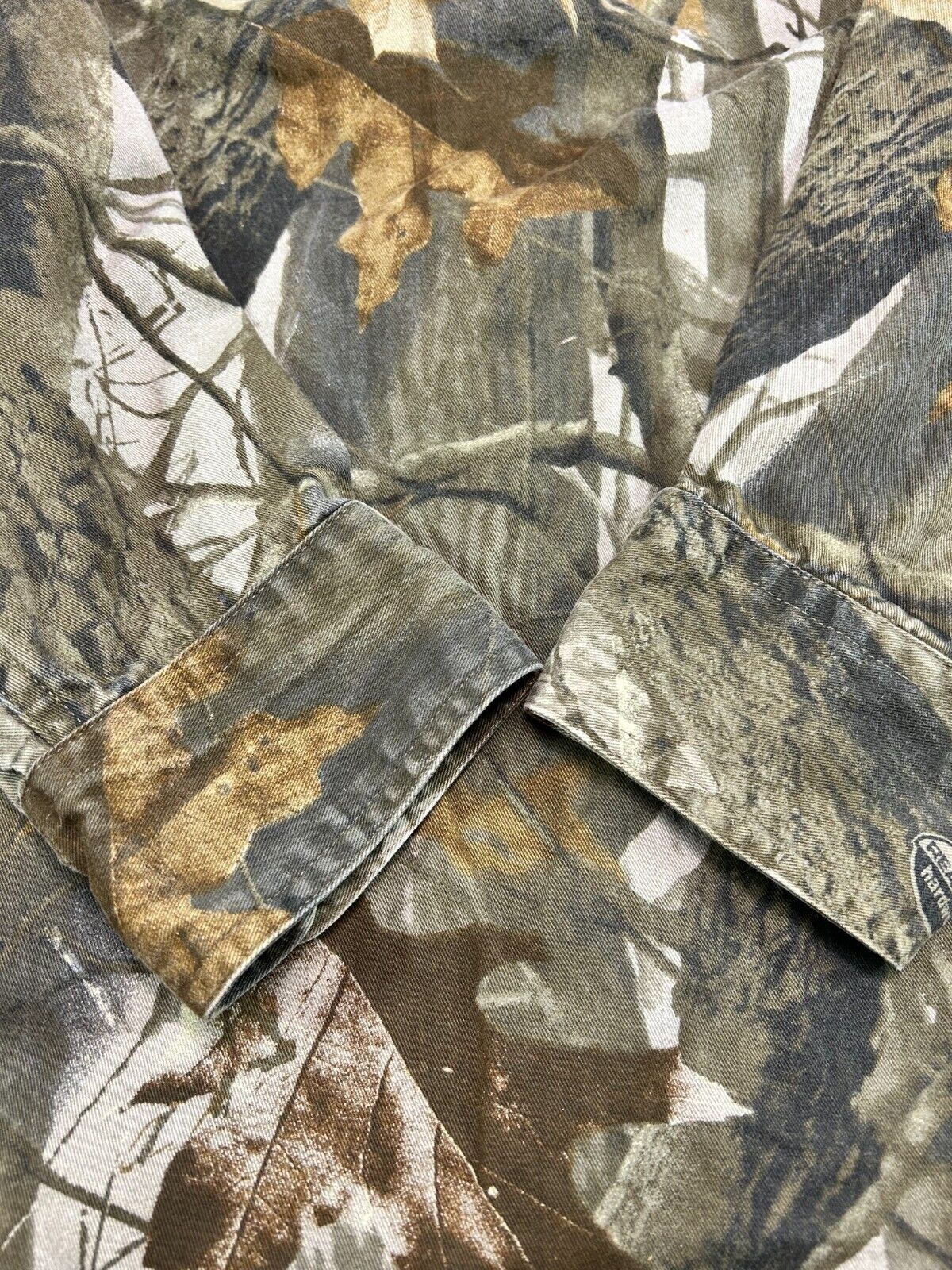 Outfitters Ridge Realtree Hardwoods Camo Hunting Button Up Shirt Size XL