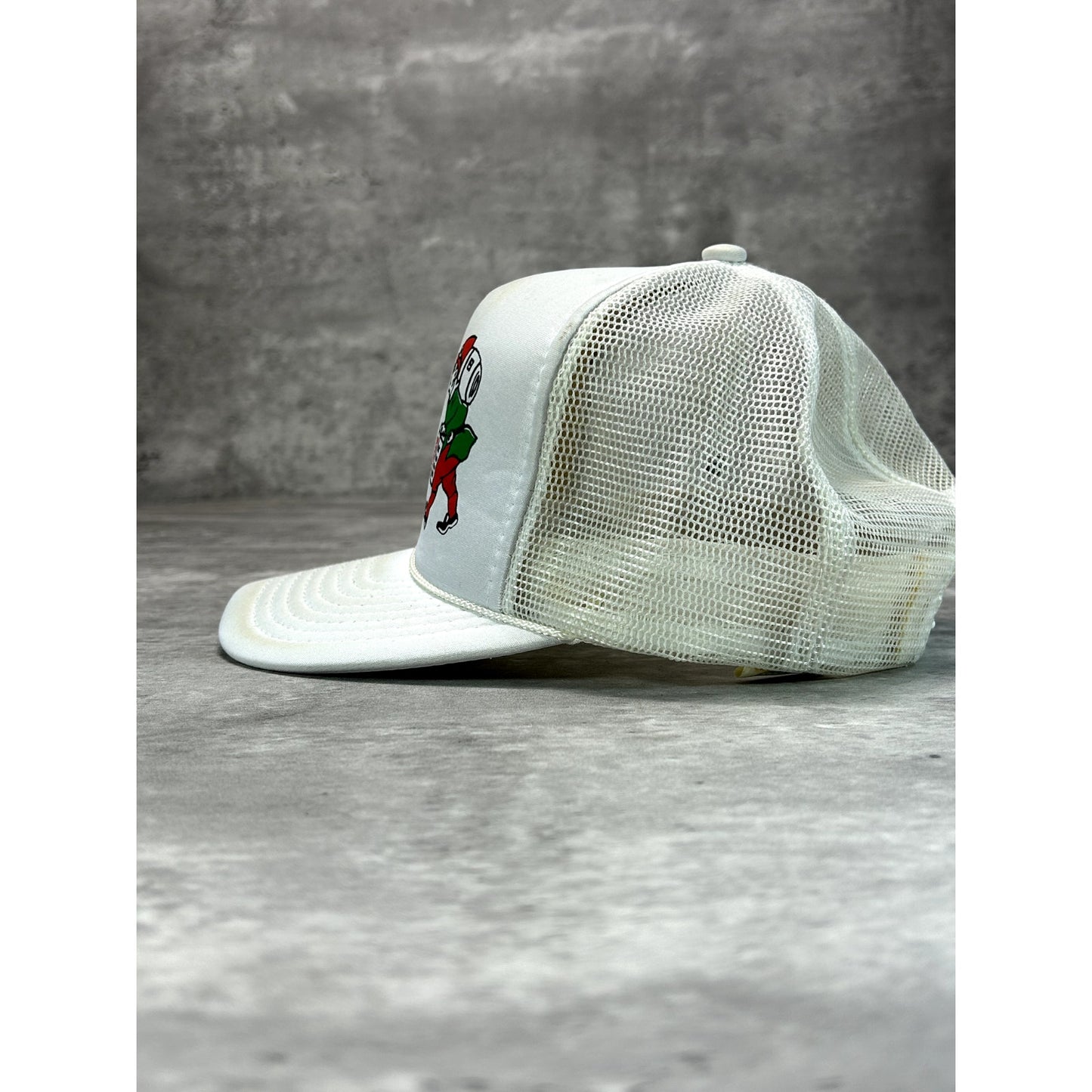 Vintage 80s/90s Straub Beer Spellout Graphic Promo Trucker Snapback Hat OSFA