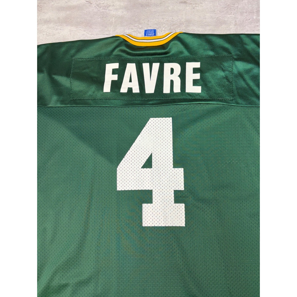Vintage Brett Favre #4 Green Bay Packers NFL Football Jersey Size XL