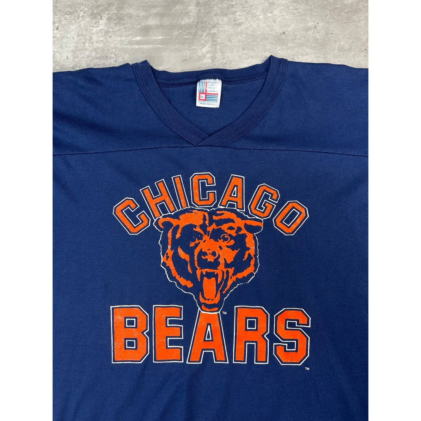Vintage 90s Chiacago Bears NFL Graphic Spellout Football Jersey Size 2XL