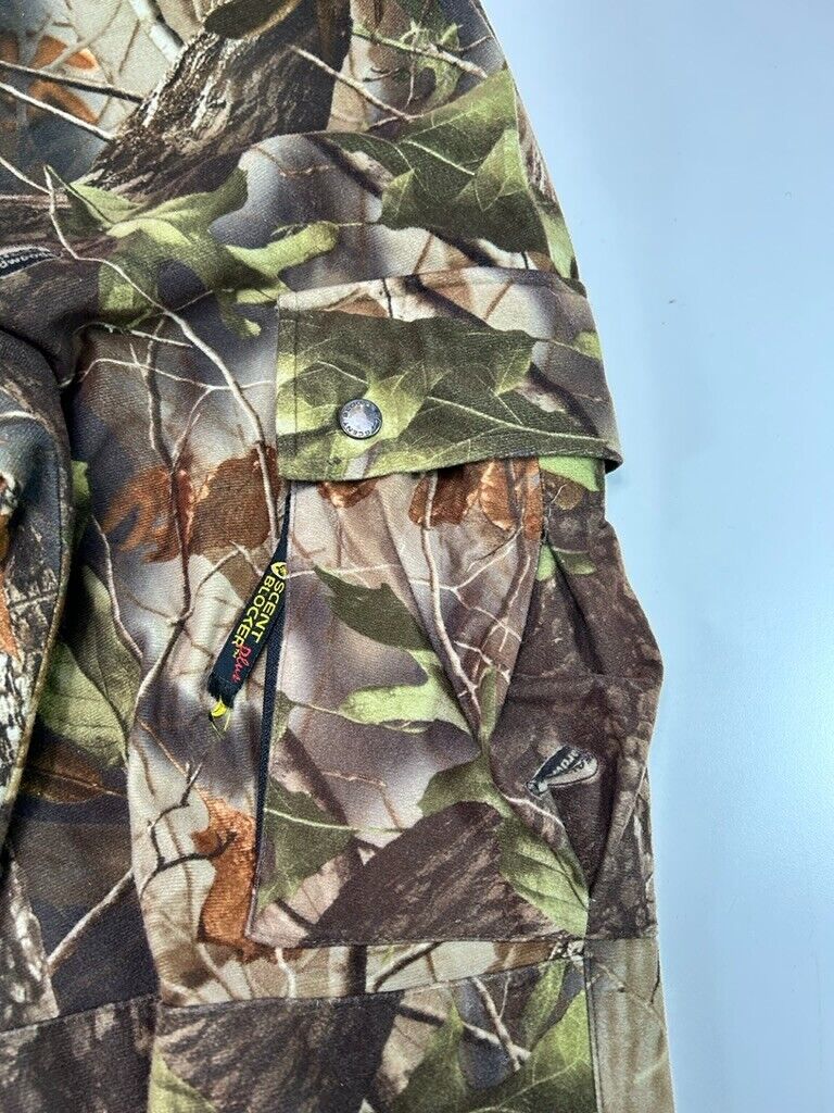 Vintage Scent Blocker Plus Realtree Hardwoods Camo Cargo Hunting Pants Sz Small