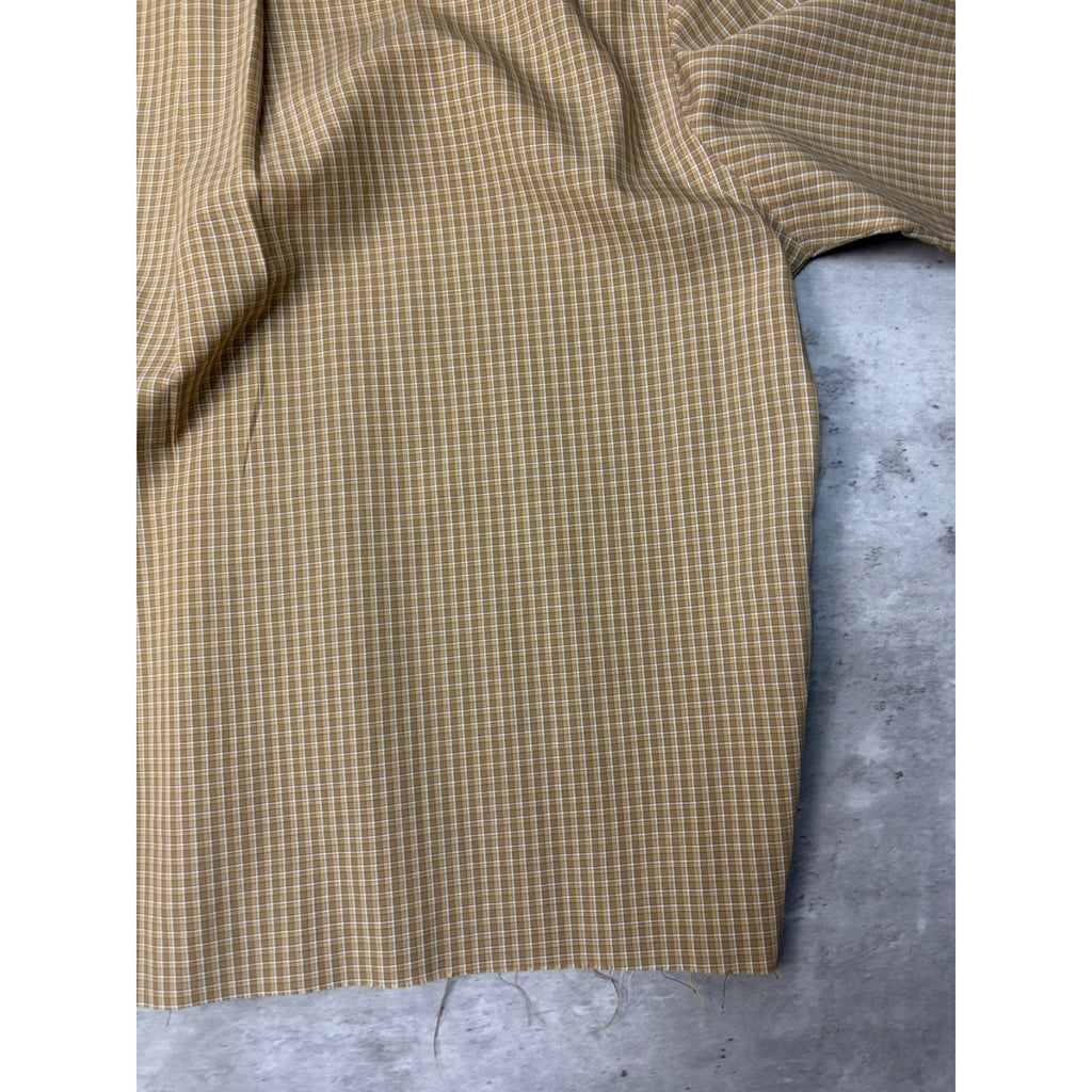 Vintage L.L. Bean Plaid Long Sleeve Cropped Button Up Shirt Size Medium