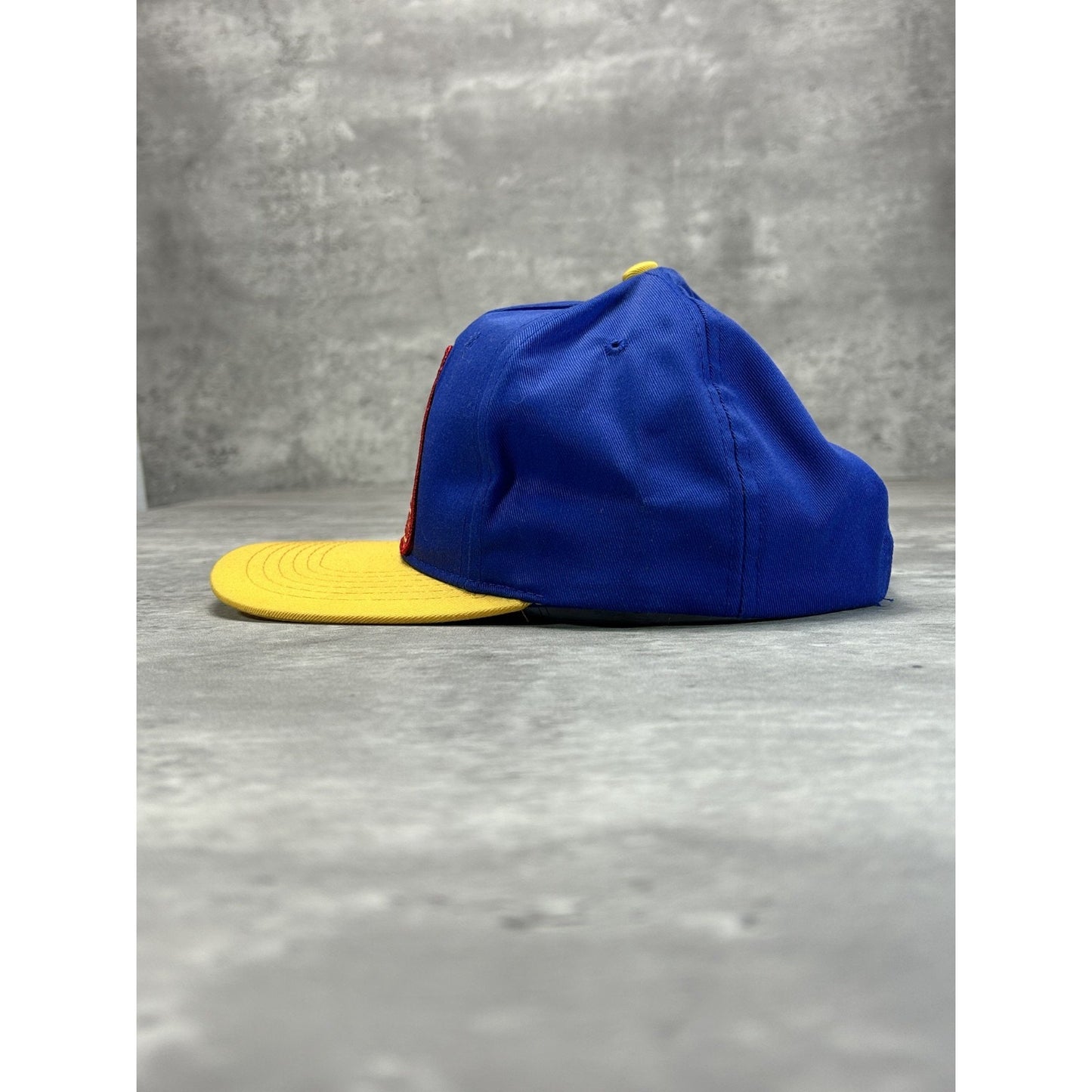 Vintage 90s Sam Adelstein Embroidered Spellout Logo Snapback Hat OSFA