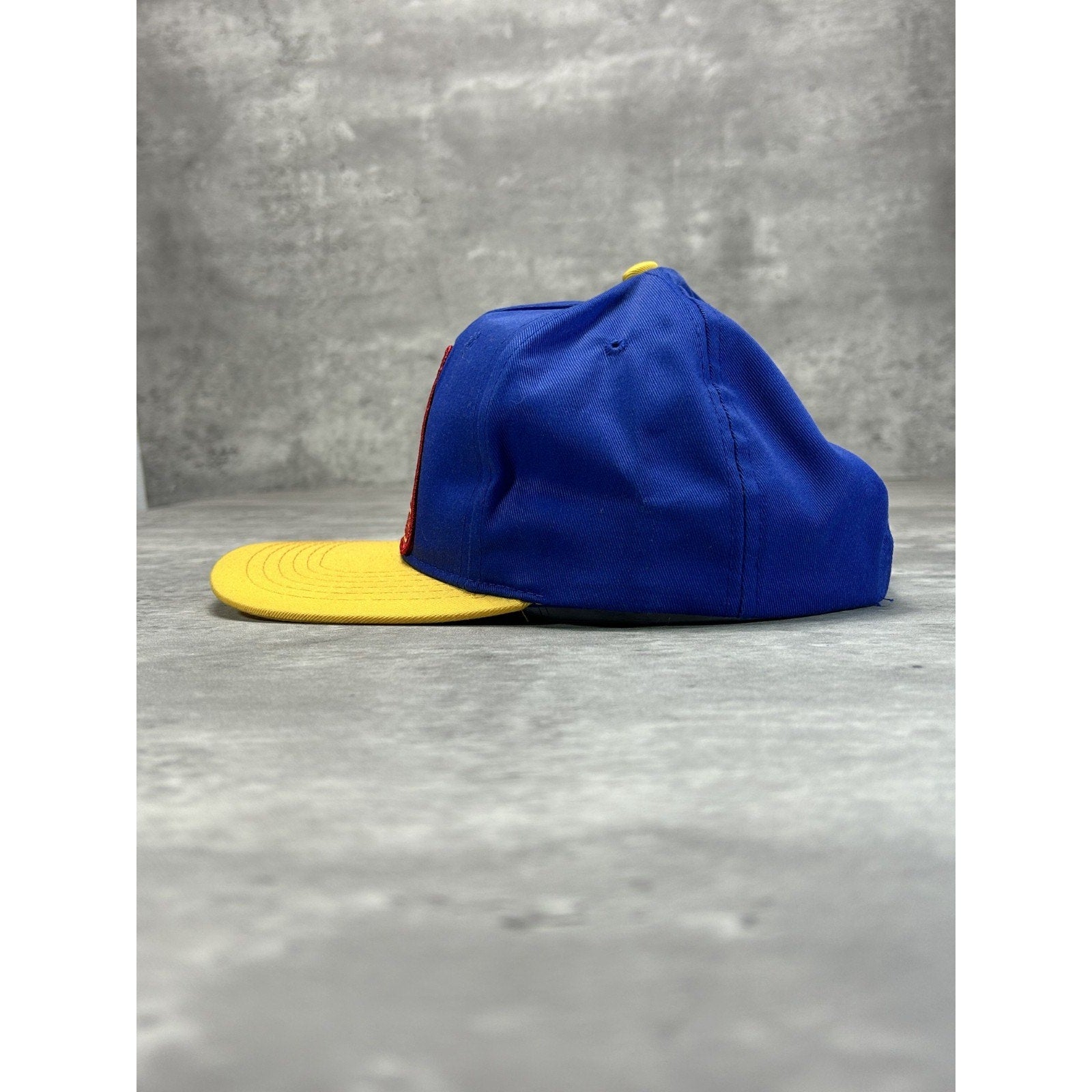 Vintage 90s Sam Adelstein Embroidered Spellout Logo Snapback Hat OSFA