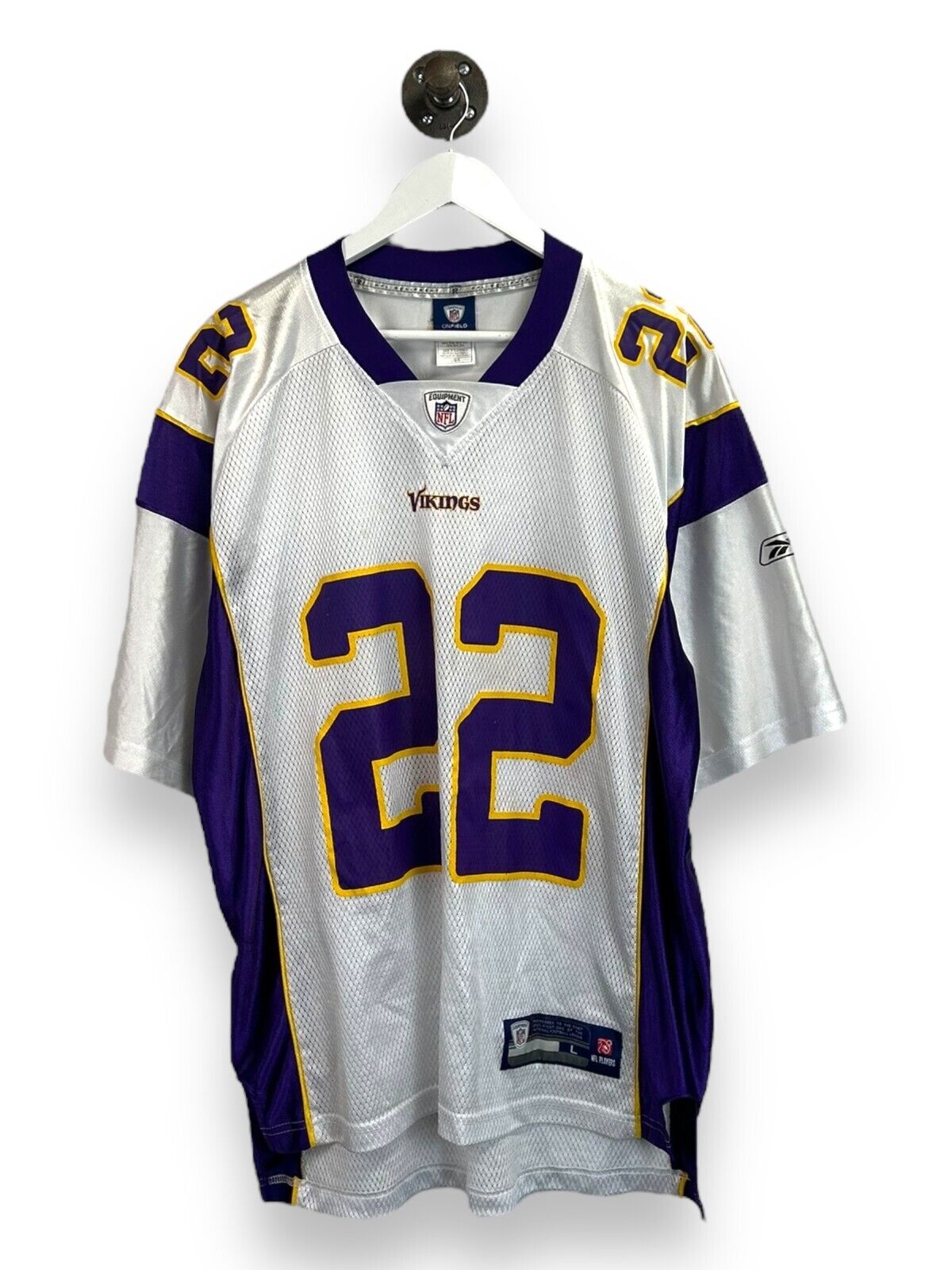 Minnesota Vikings NFL #22 Rau Reebok Football Jersey Size Large White