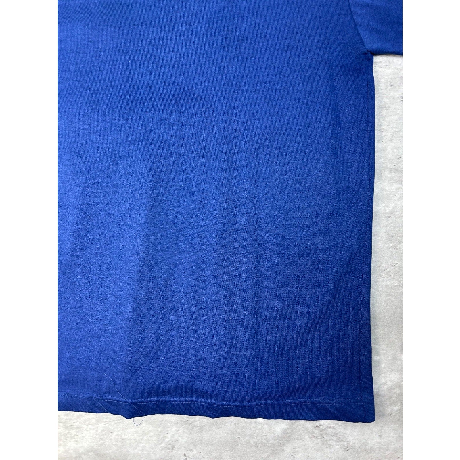 Vintage 80s/90s Class Navy Blue Blank Pocket T-Shirt Size Medium