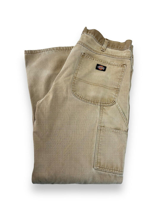 Vintage Dickies Canvas Workwear Carpenter Pants Size 36 Beige