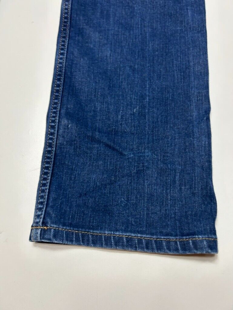 Carhartt Straight Fit Dark Wash Denim Pants Size 34W Blue