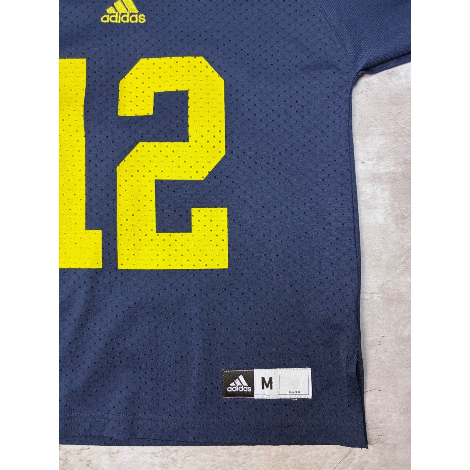 Vintage Michigan Wolverines #12 NCAA Adidas Football Jersey Size Medium YOUTH