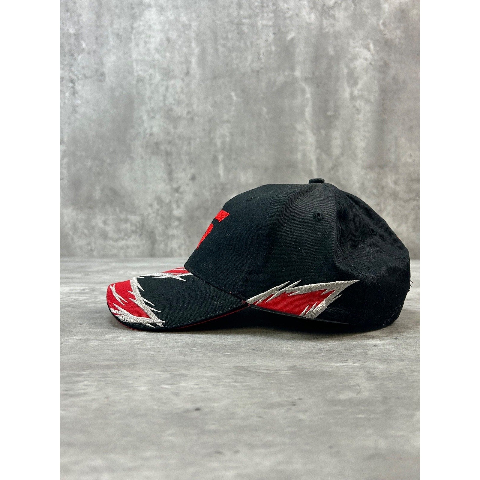 Vintage Snap-On Racing Embroidered Logo Abstract Strapback Hat OSFA