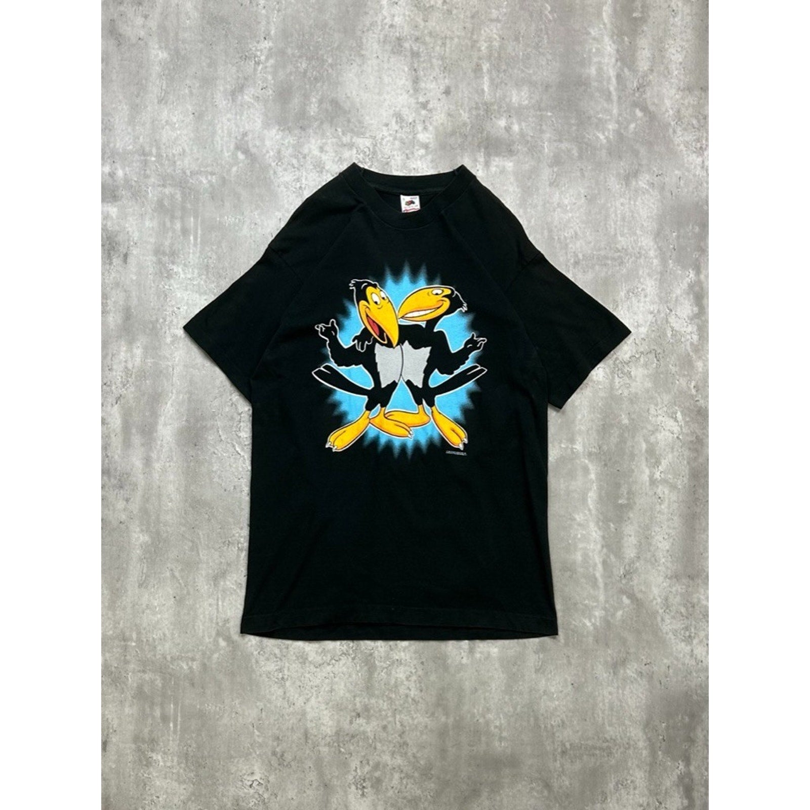 Vintage 1992 Heckle & Jeckle Cartoon Character Graphic T-Shirt Size Large