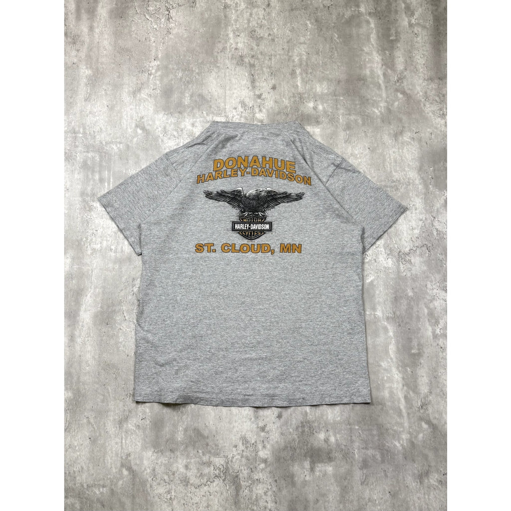 Vintage Harley Davidson Graphic Spellout Logo T-Shirt Size XL