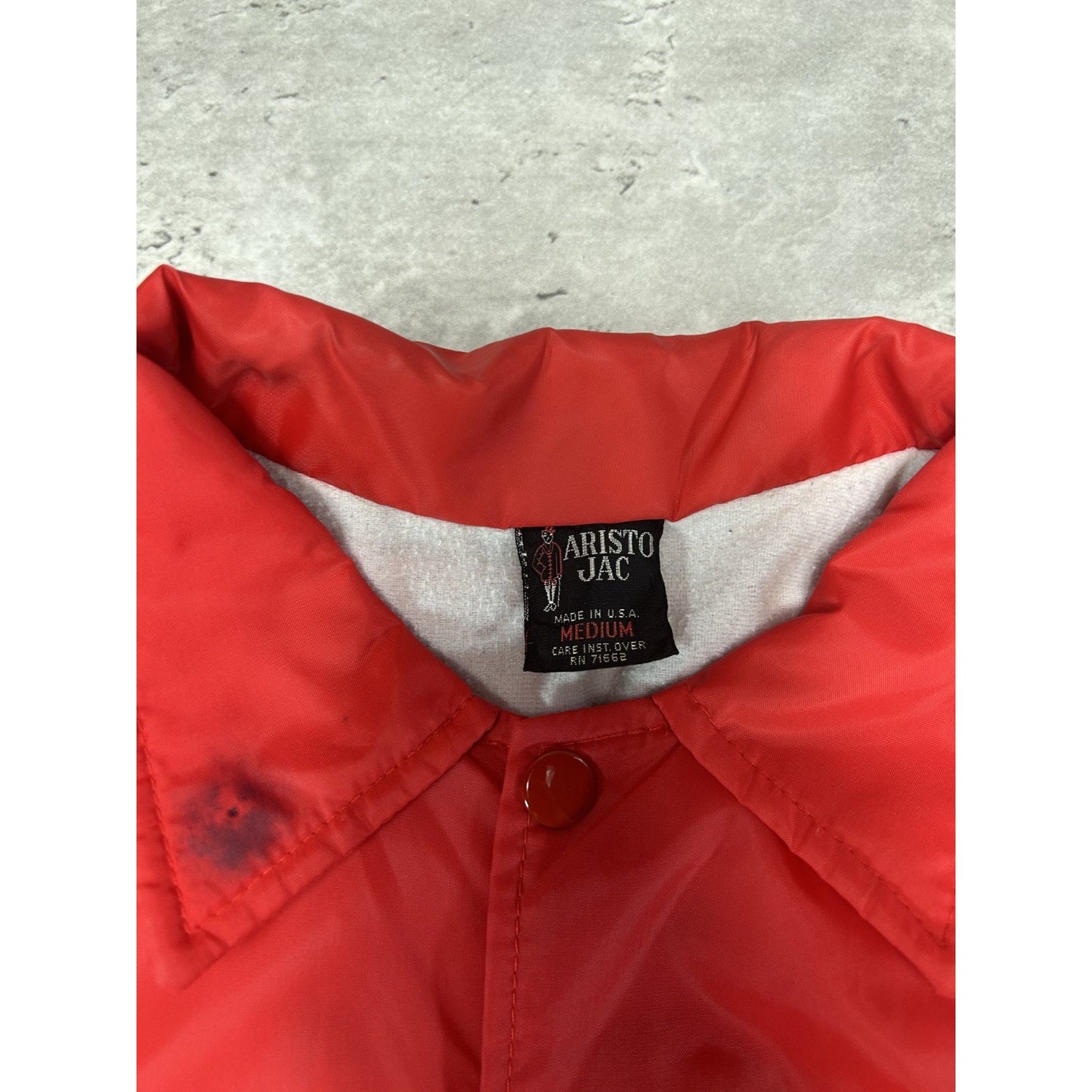 Vintage 80s New Haven Industries Nylon Coaches Jacket Size Medium