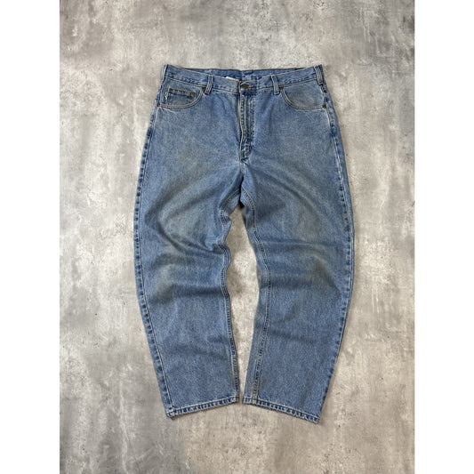 Vintage Carhartt Relaxed Fit Medium Wash Denim Workwear Pants Size 40 Blue