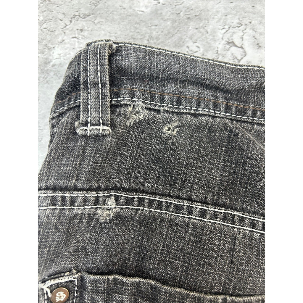 Vintage Y2K Southpole Faded Baggy Fit Black Denim Pants Size 42