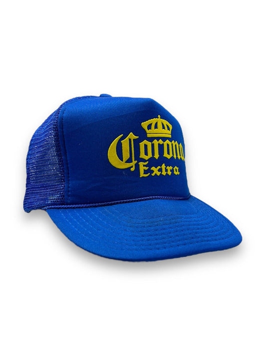 Vintage 80s/90s Corona Extra Beer Promo Trucker Mesh Snapback Hat OSFA