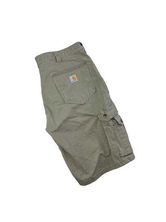 Vintage Carhartt Relaxed Fit Ripstop Workwear Cargo Shorts Size 35