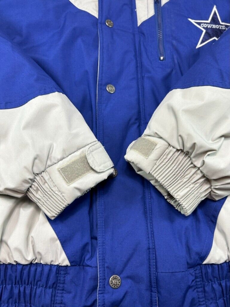 Vintage 90s Dallas Cowboys NFL Embroidered Insulated Full Zip Jacket Size XL