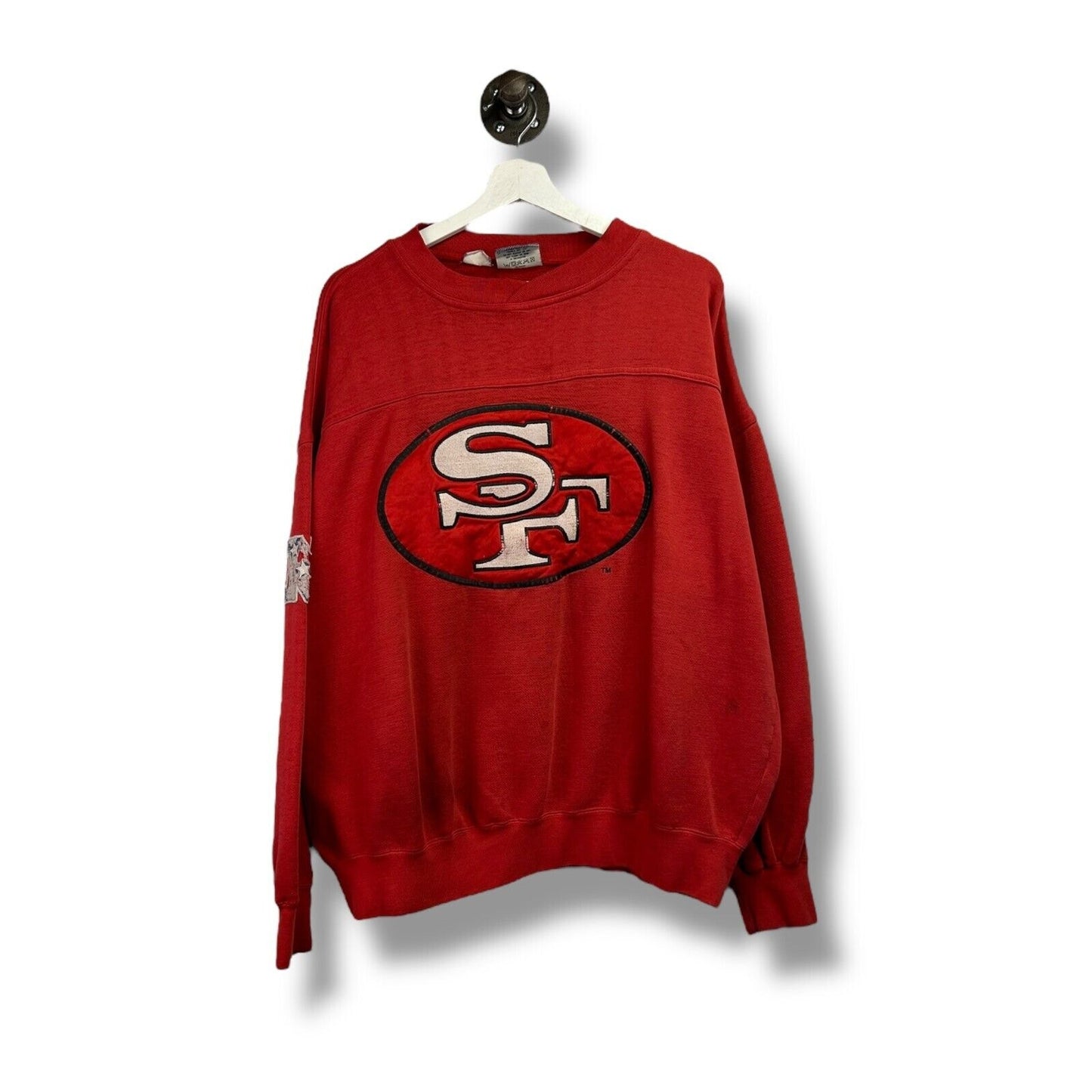 Vintage 90s San Fransisco 49ers NFL Embroidered Logo Football Sweatshirt Size XL