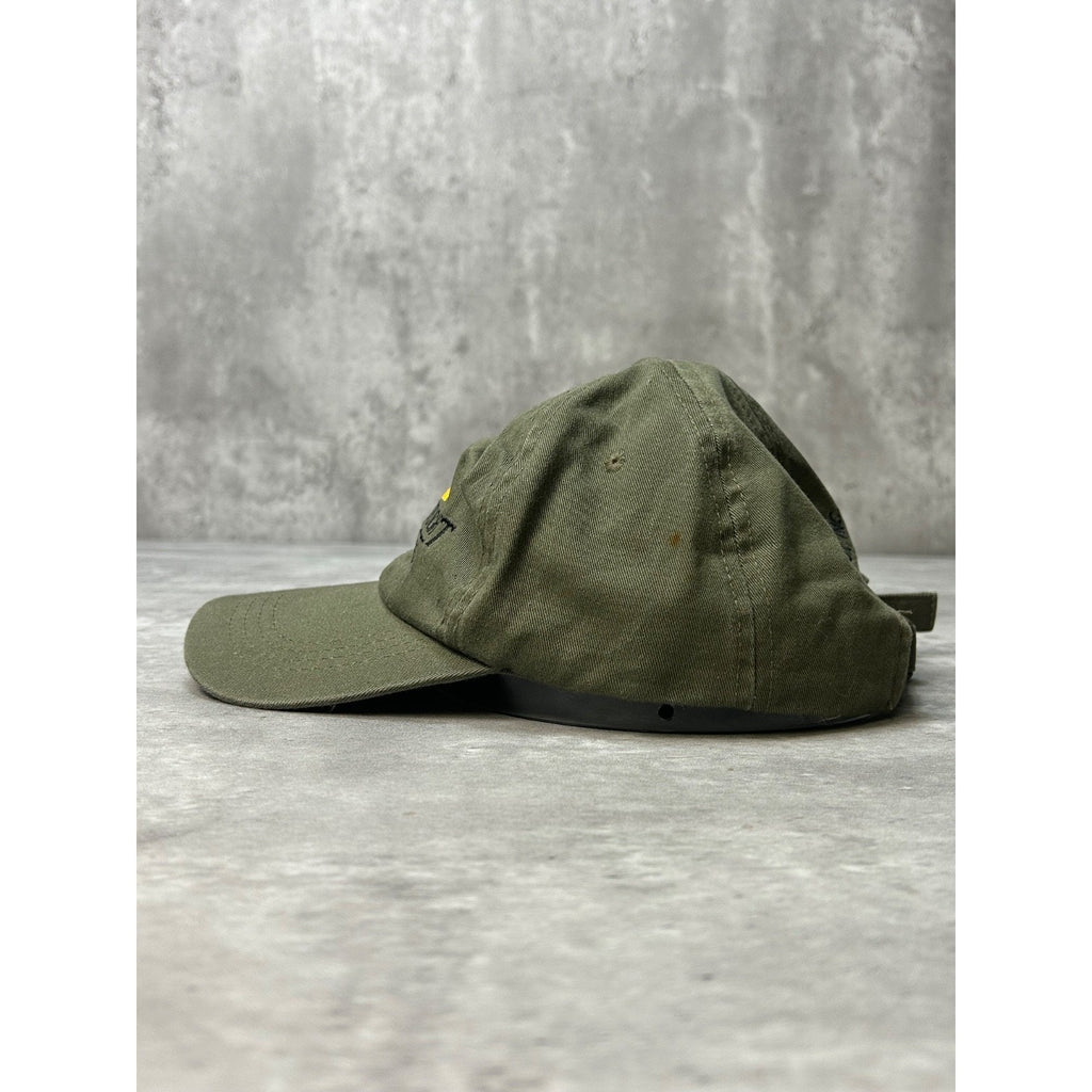Vintage 90s Gary Wright Safaris Embroidered Spellout Strapback Hat OSFA
