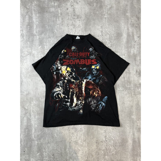 Call Of Duty Black Ops Zombies Big Graphic Video Game Promo T-Shirt Size XL