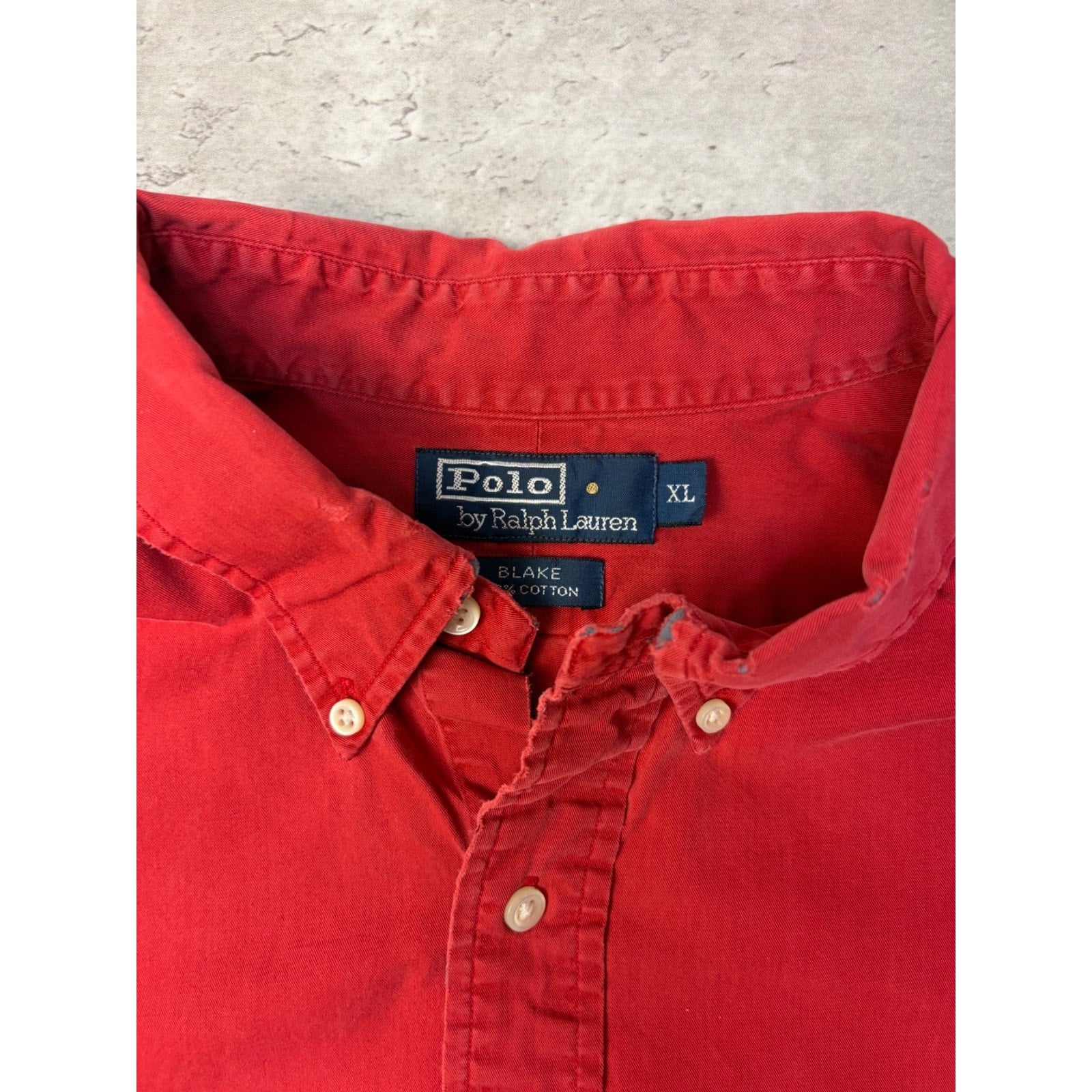 Vintage Polo Ralph Lauren Embroidered Pony Long Sleeve Button Up Shirt Size XL