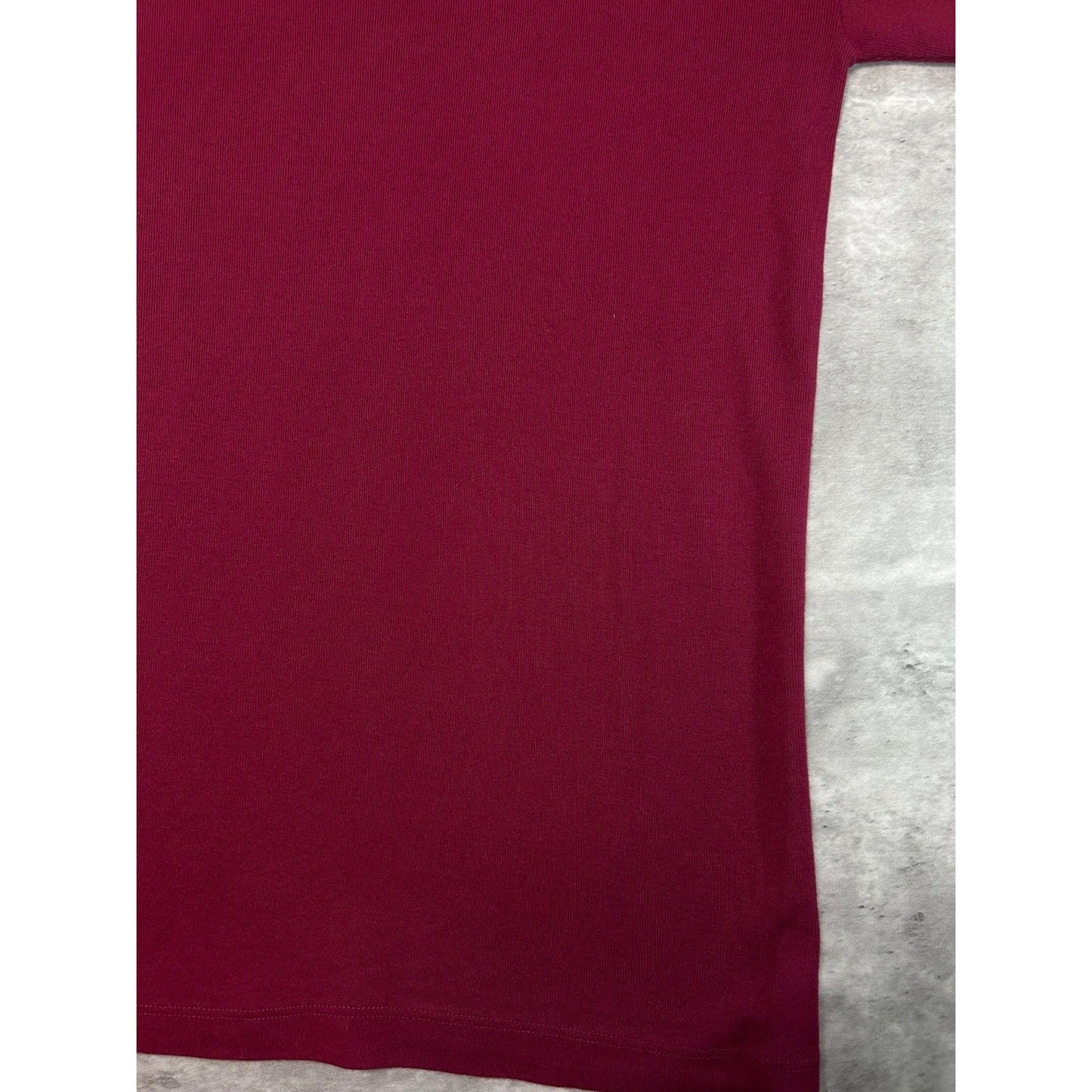 Vintage Harley Davidson 1/4 Button Spellout Graphic Long Sleeve T-Shirt Sz Large