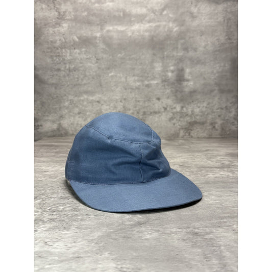 Vintage 70s Abstract Five Panel Blank Workwear Style Fitted Hat OSFA