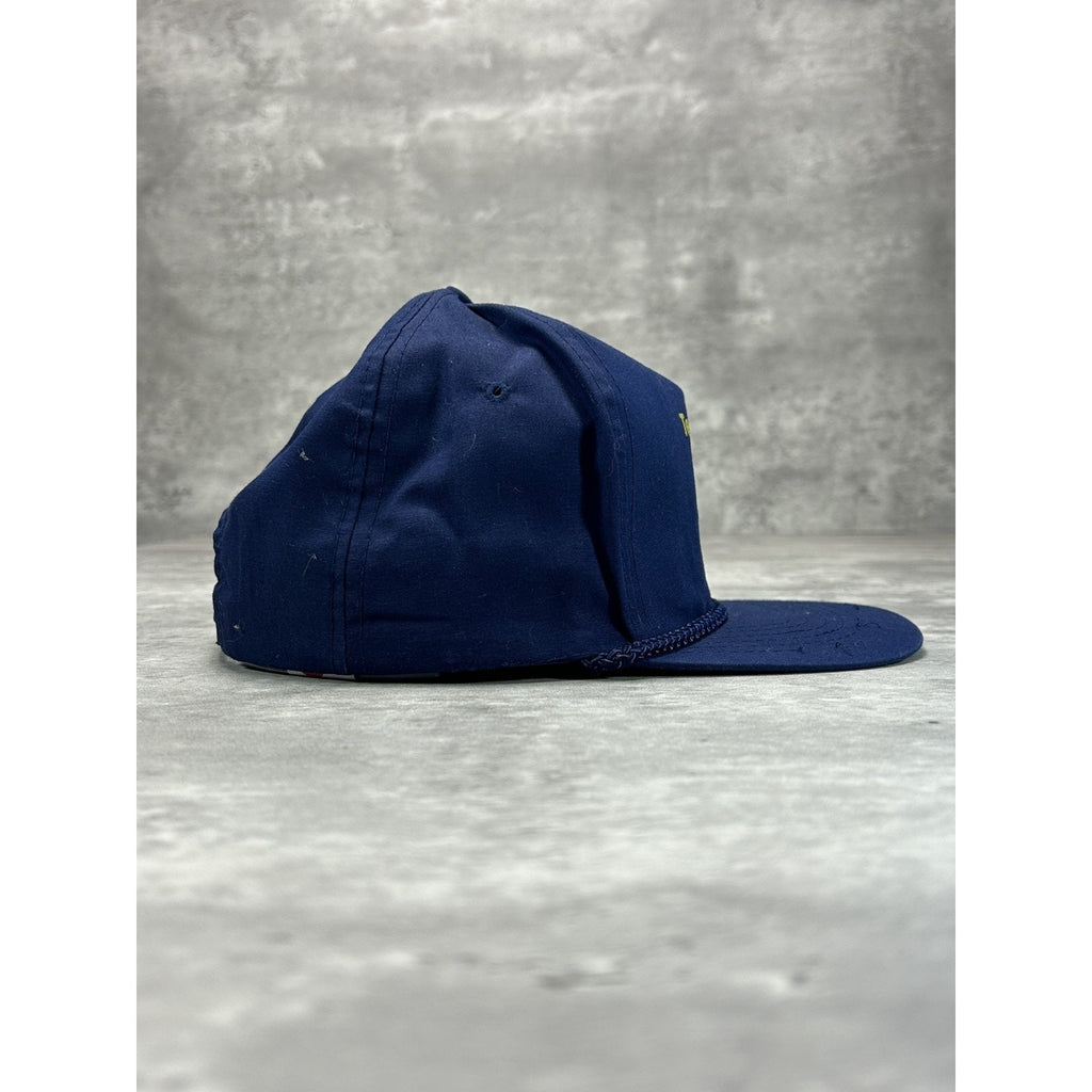 Vintage 1999 Teamsters Quebec Graphic Spellout Logo Snapback Hat OSFA