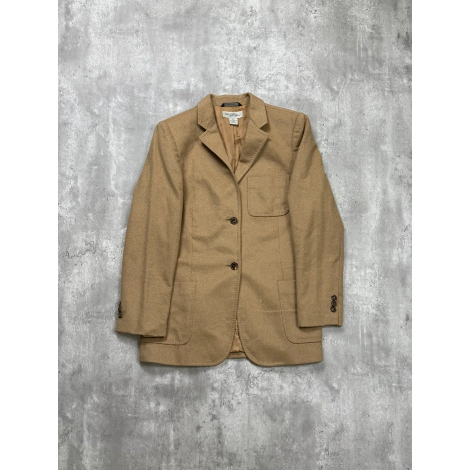 Vintage Brooks Brothers Camel Hair Beige Sport Jacket Size Small
