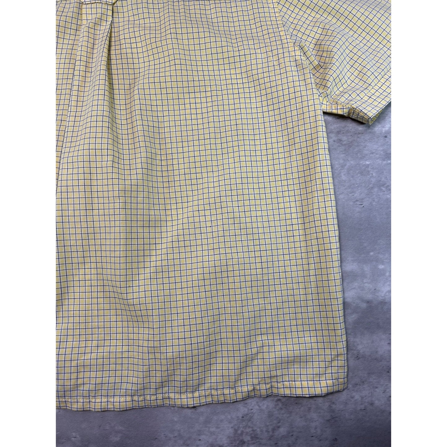Vintage Chaps Ralph Lauren Plaid Single Pocket Short Sleeve Button Up Shirt Sz M
