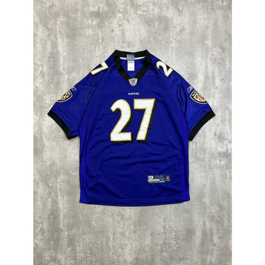 Vintage Ray Rice #27 Baltimore Ravens NFL Reebok Football Jersey Size Large