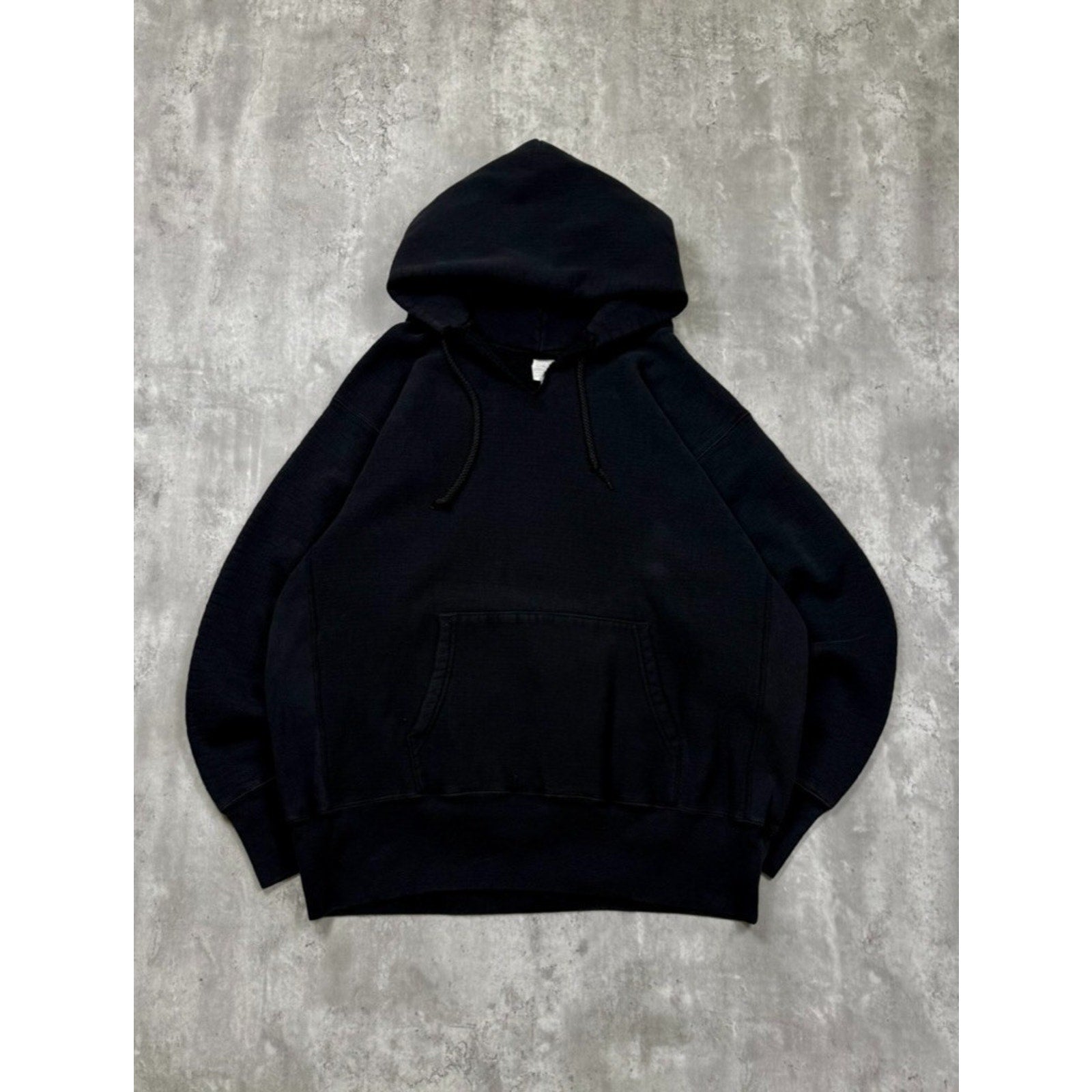 Vintage 90s Camber Black Hooded Pullover Sweatshirt Size 2XL