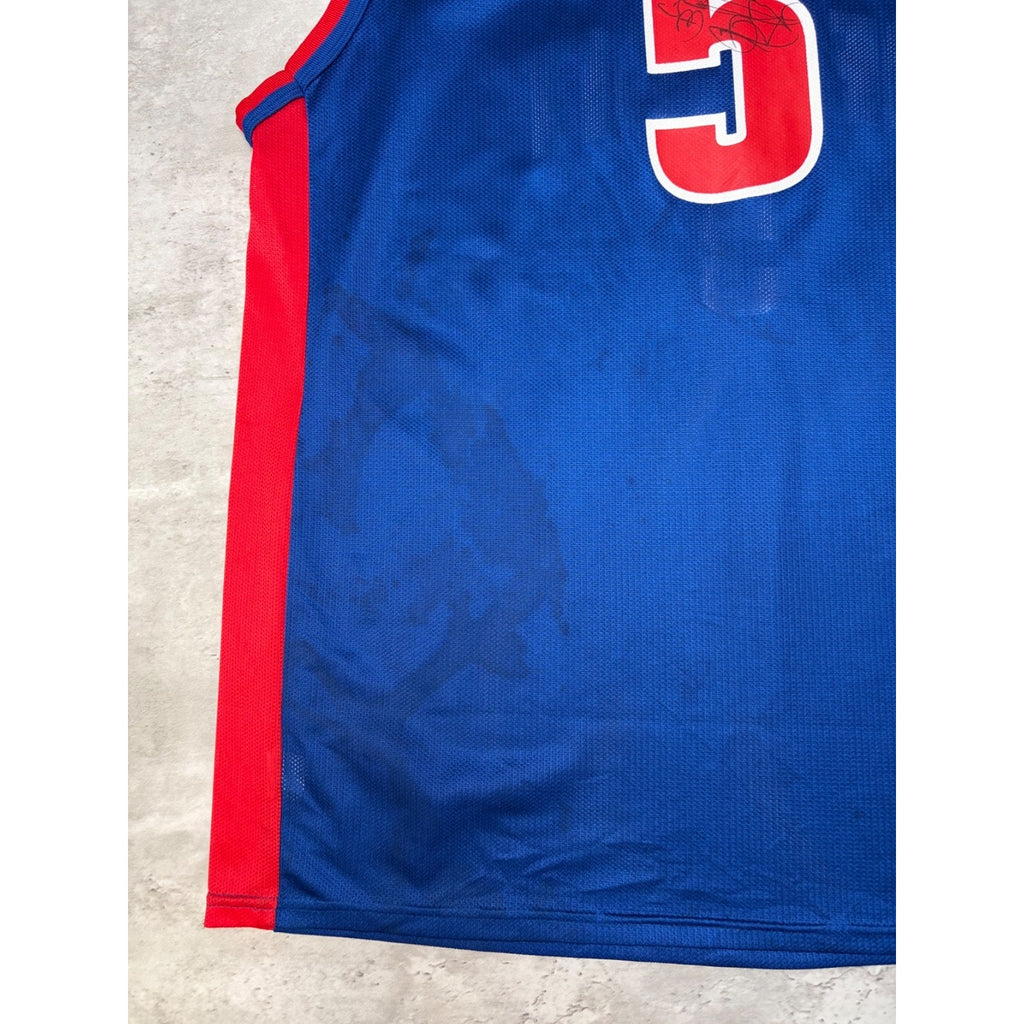 Vintage Rodney White #5 Detroit Pistons NBA Champion Basketball Jersey Size XL