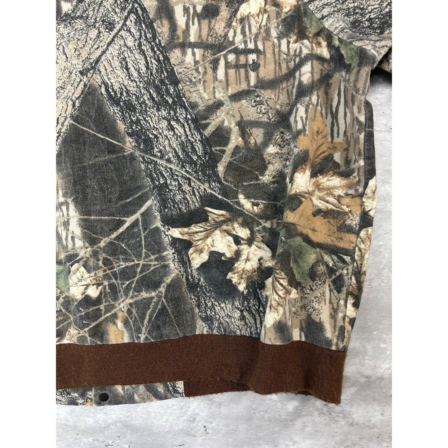 Vintage 80s/90s Mossy Oak Break Up Tree Camo HUnting Bomber Jacket Size 2XL