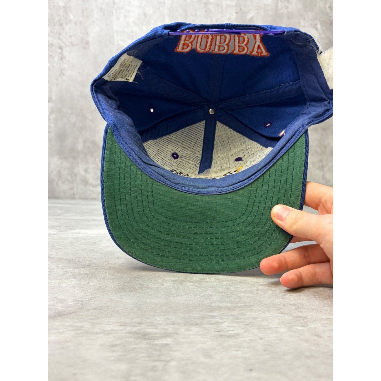 Vintage 90s Bobby Labonte Maxwell House Nascar Racing Snapback Hat YOUTH OSFA
